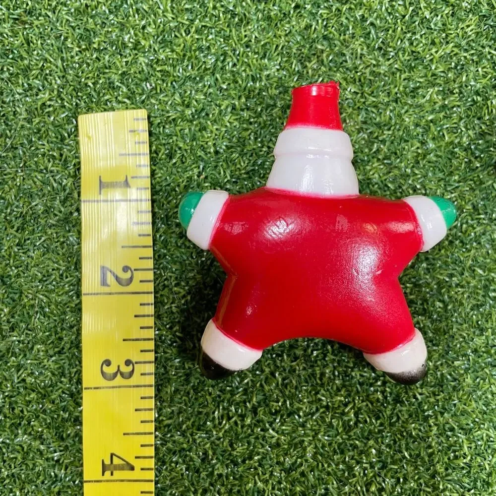 Vintage Santa Moon Star Christmas Light Covers 12pc Blow Mold Celestial MCM